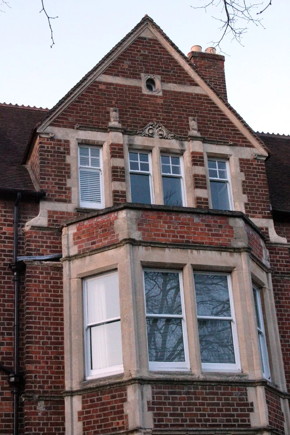 Victorian brickwork detail on the St Margaret's Road house in North Oxford