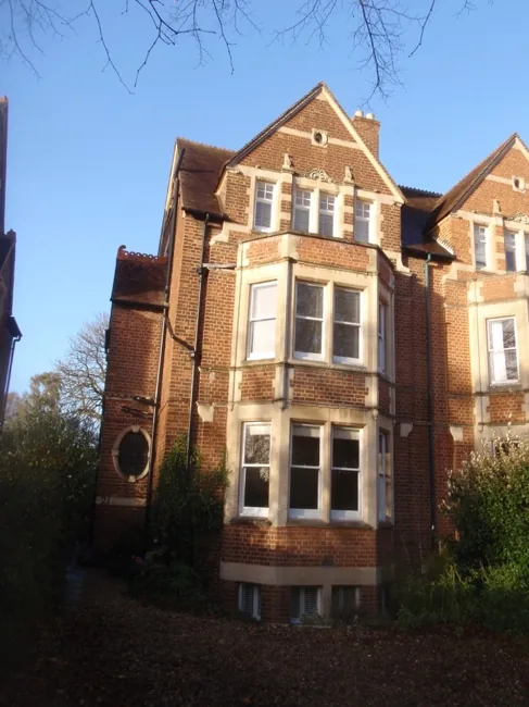The 1880s Victorian semi on St Margaret's Road — five storeys of solid brick, bays and gables